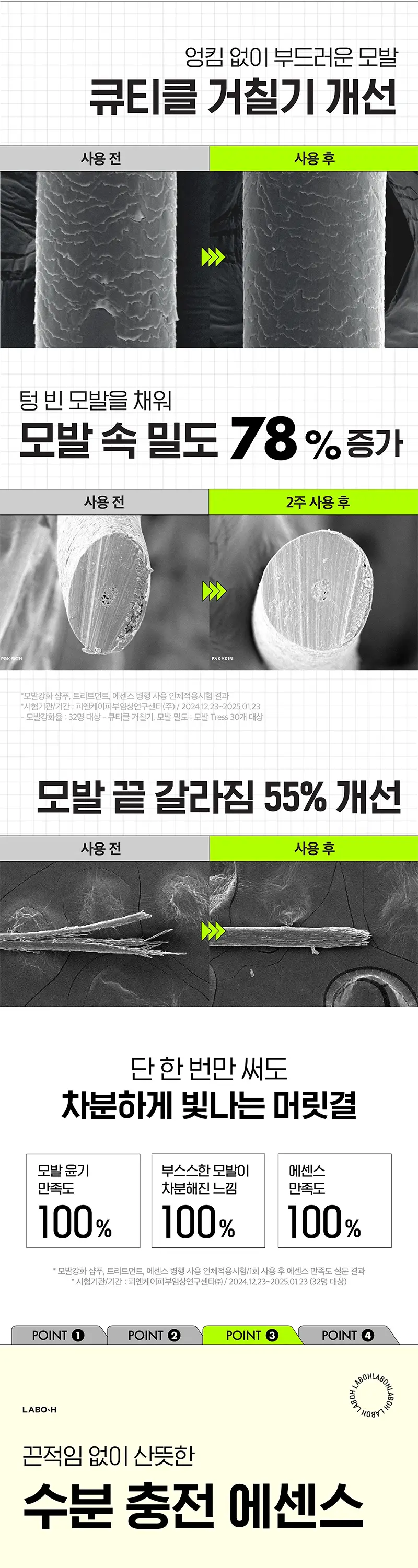 [헤어필러] 라보에이치 모발강화 에센스 75ML 상세페이지 6